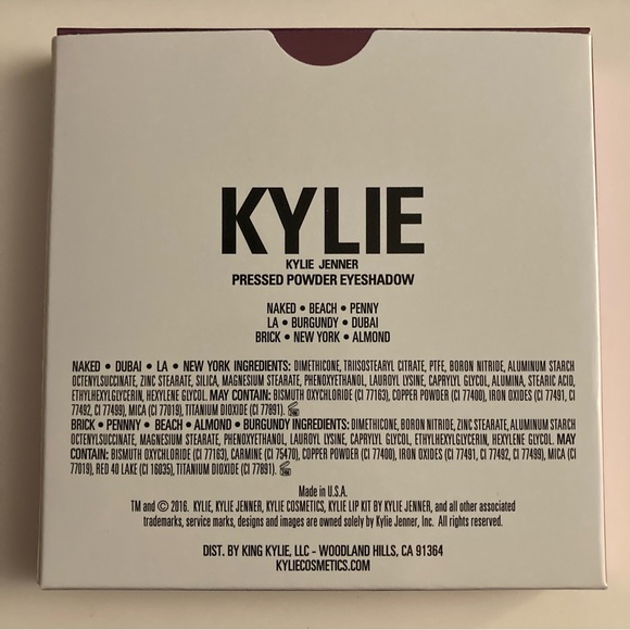 Kylie Cosmetics “The Burgundy Palette” - Picture 4 of 8